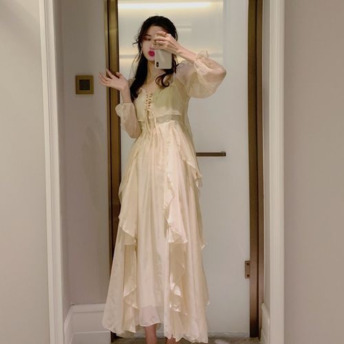 适合海南三亚拍照好看的衣服旅游两件套沙滩裙温柔