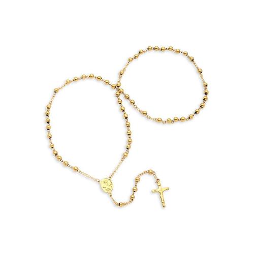 anthony jacobs k金项链|18k goldplated stainless steel rosary