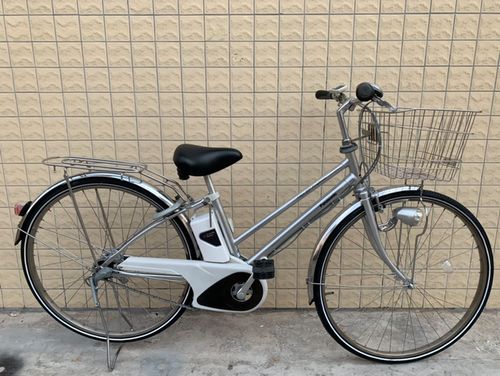 日本进口二手自行车松下27寸内三速电动助力车日系高帅不锈钢车架