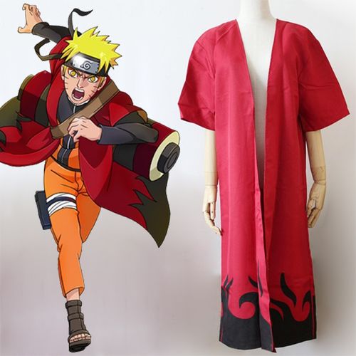 现货包邮 火影忍者cos服装 鸣人疾风转仙人模式动漫服装cos披风