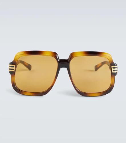 古驰gucci男款太阳镜|square-frame acetate sunglasses