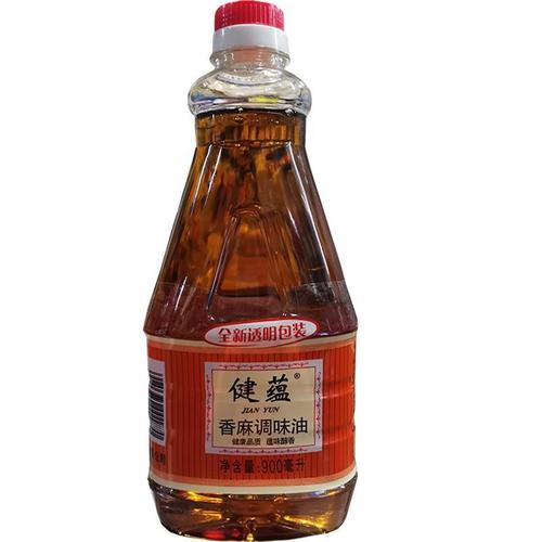厂家直营健蕴香麻油900ml潮汕砂锅粥专用 芝麻油 香麻调味油包邮