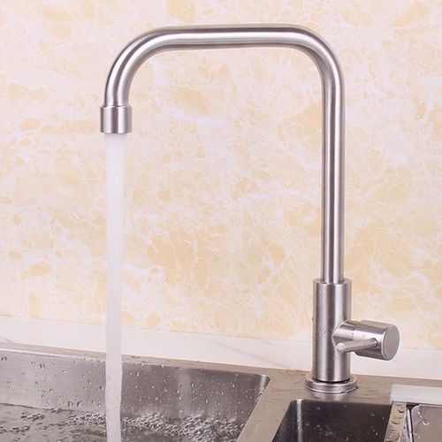 304不锈钢厨房洗菜盆水龙头单冷增压洗菜水龙头菜盆龙头万向旋转