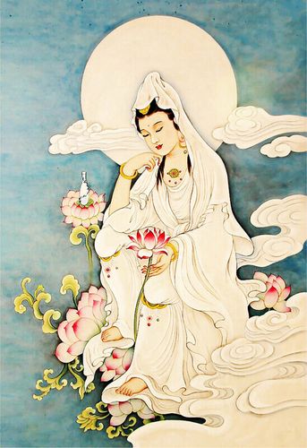 观世音菩萨像mx3弘佛苑正版精品定制印花十字绣   家用版和唯美版