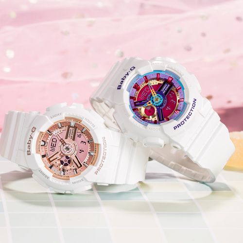 卡西欧baby-g手表时尚运动表防水潮流户外女表ba-110-7a1