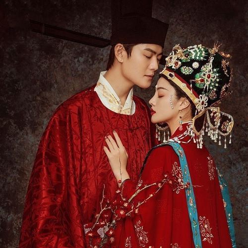 影楼摄影写真情侣古装主题宋制汉服中式婚服表演走秀演出服装正版