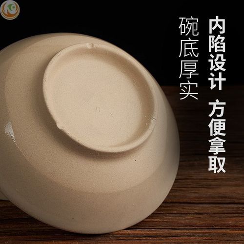 土碗老式碗不烫手复古蒸碗农村家用陶瓷蒸菜烩面碗面条陶碗