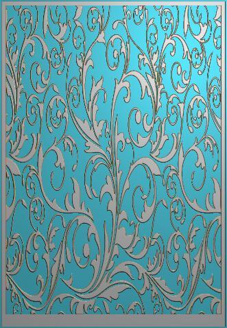 欧式花纹jd精雕图玉雕石雕木雕装饰背景墙浮雕图灰度图