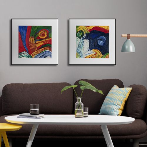 先锋艺术 家装饰品现代简约客厅餐厅装饰画壁画有框画挂画油画y33