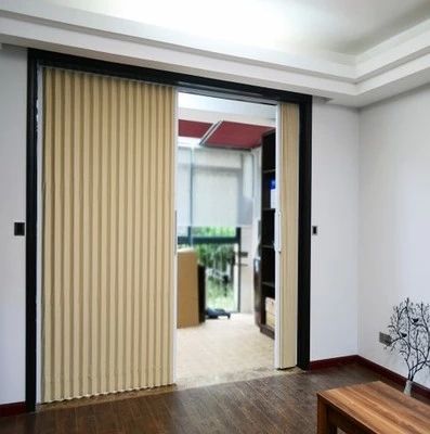 定做日本pvc折叠门移门推拉门客厅隔断厨房移门衣柜伸缩门