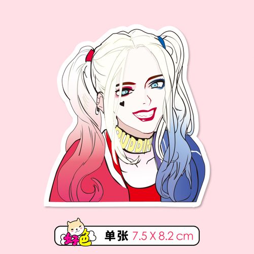 dc自杀小队harley quinn哈莉奎茵小丑女贴纸个性电脑