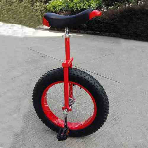 高档罗威h40特粗胎独轮车户外越野竞技车单轮成人脚踏单轮车202