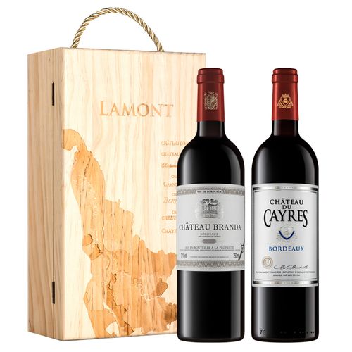 【真品保障】 拉蒙波尔多葡萄酒布兰达b 帝延堡g双支礼盒 750ml*2