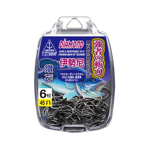 进口伊势尼鱼钩伊豆有倒刺钓钩钩针渔钩渔具垂钓用品配件钓鱼钩 伊势