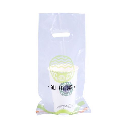 coco奶茶店袋子打包袋透明一次性饮料品外卖手提塑料