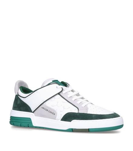 jacob cohen男款休闲鞋|leather shooter sneakers