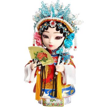 昆曲京剧娃娃人偶 崔莺莺杨玉环杜丽娘绢人特色手工艺人偶摆件古典