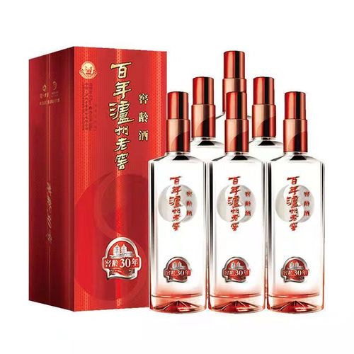 14年泸州老窖百年窖龄30年浓香白酒50度485ml6瓶整箱正品破损包赔