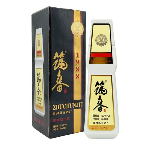筑春酒 筑春 53度 复古版黑盒 酱香型 500mlx1瓶