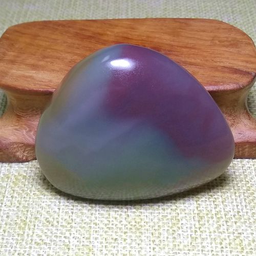 紫绿玛瑙原石净料秦紫玉把玩媲美战国南红盐源俏色碧玉石洛南 d76