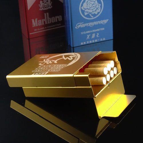 防潮抗压纯铝合金烟盒20支装软硬双用整包装烟盒超薄香烟保护壳