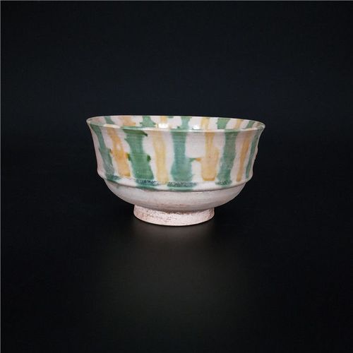 【清代】唐代唐三彩饭碗古董古玩唐代陶瓷茶杯精唐代陶瓷茶杯收