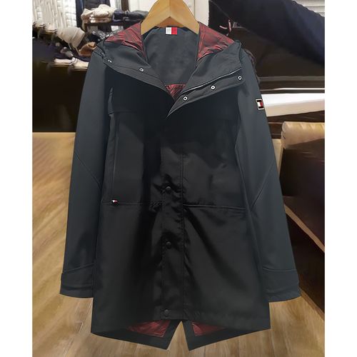 2022春季新款男装tommy hormotu男士中长款夹克连帽潮流休闲外套