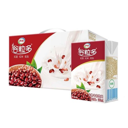 伊利谷粒多红谷黑谷红豆黑豆谷物牛奶250ml*16盒装一整箱