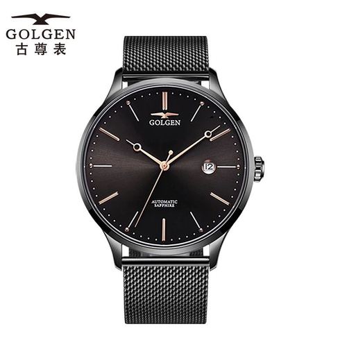 新款golgen古尊手表男潮系列简约全自动机械表防水时尚潮流6172