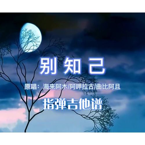 别知己吉他谱 指弹独奏六线谱 海来阿木电子版图片琴谱高清乐谱