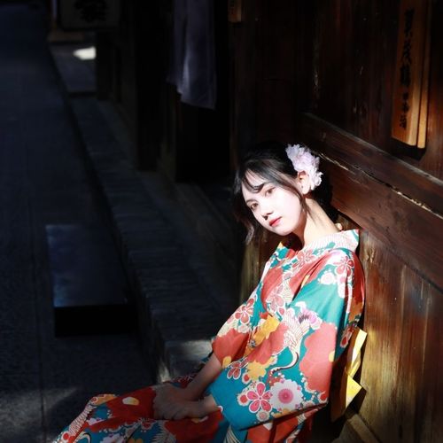 日本和服女和风摄影写真道具日系舞台振袖和服