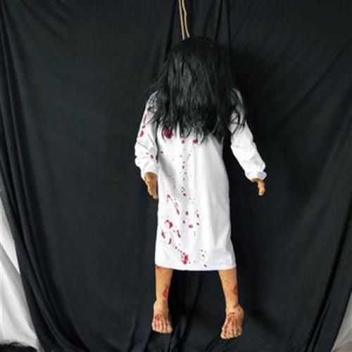 鬼屋恐怖道具吊死鬼女鬼贞子挂件尸体万圣节装饰密室逃脱真人丧尸