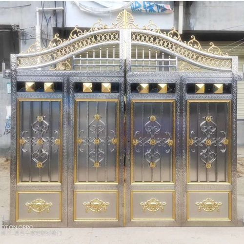 新款不锈钢庭院门别墅户外对w开封闭院墙门自建房围墙