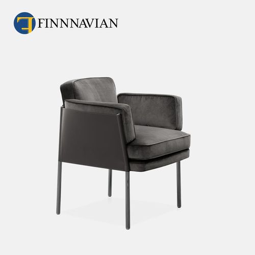 【2022新品】finnnavian 芬纳维亚意式极简书房椅shallay布艺餐椅