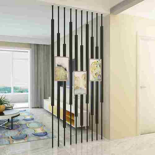 北欧简约铁艺立柱屏风隔断墙客厅玄关现代创意装饰金属竖条餐厅矮