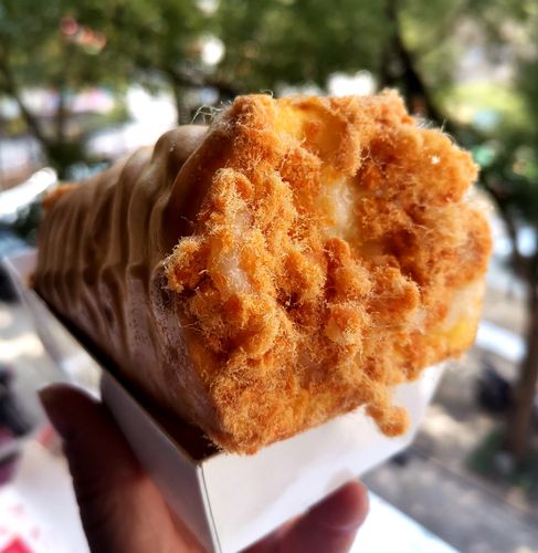 千里酥爆浆虎皮肉松卷纯虎皮蛋糕网红美食沙拉酱肉松蛋糕顺丰保鲜