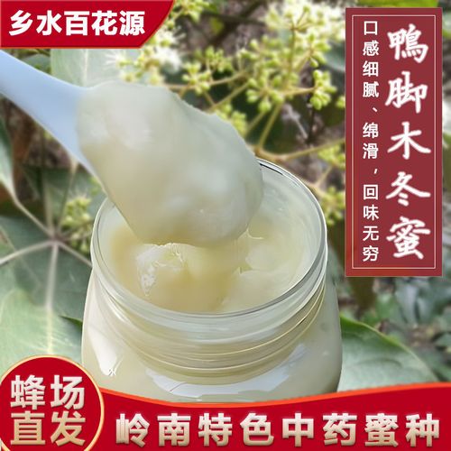 鸭脚木冬蜜岭南特产纯正天然成熟土蜂蜜高活性结晶原蜜鹅掌柴雪蜜