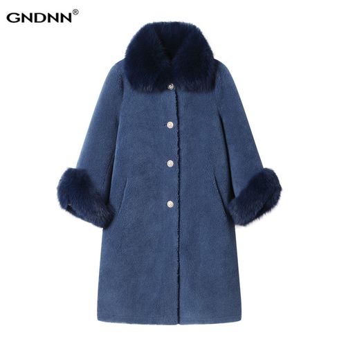 加肥大码羊剪绒大衣女皮草复合颗粒羊毛皮毛一体外套胖妈妈200斤