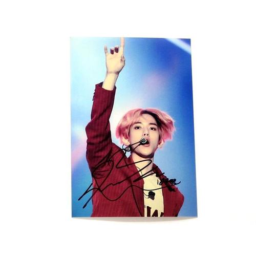 exo 边伯贤 city lights 亲笔签名照片 6寸 宣传照 2019.7.30 03