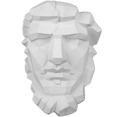 亚历山大挂面石膏像切面实面美术教学画室素描练习亚历山大石膏像