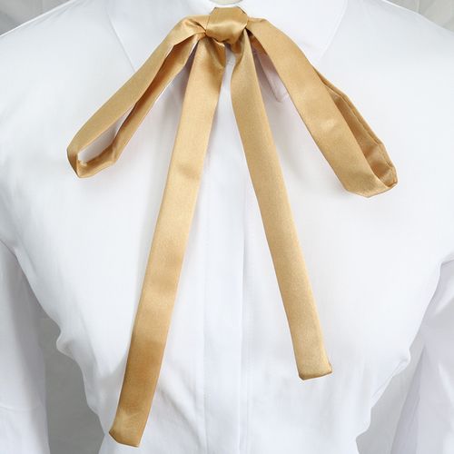 日系jk制服金色自系领绳毕业照学院风蝴蝶结飘带领花领结女生