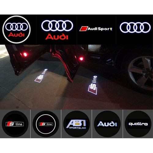 适用奥迪s-line车门投影灯a4l a6l a8l a5 a7 tts rs镭射迎宾灯