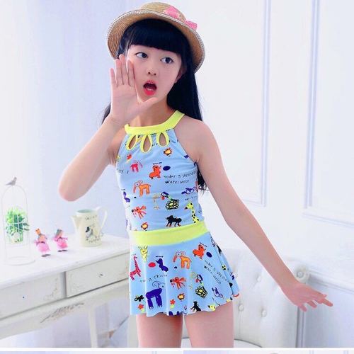 【多款选择】儿童泳衣大女童游泳衣分体裙式连体童泳衣小女孩泳装