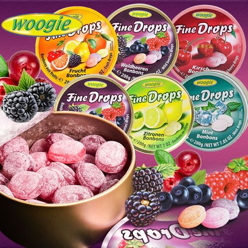 德国糖woogie水果糖硬糖混合水果味进口糖果喜糖礼盒罐装女生零食 【2
