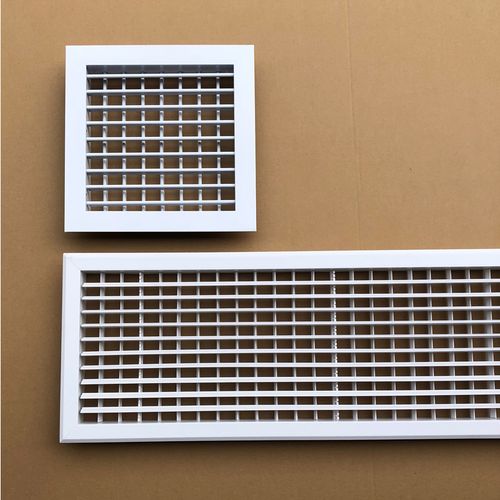 定制适用abs双层可调百叶格栅风口室内新风风口塑钢中央空调单双层出