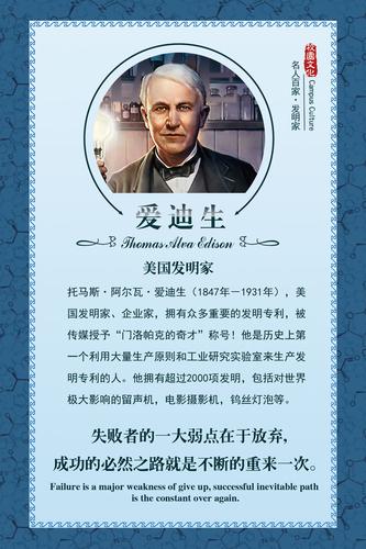 730画布海报展板喷绘素材贴纸782校园实验室名人发明
