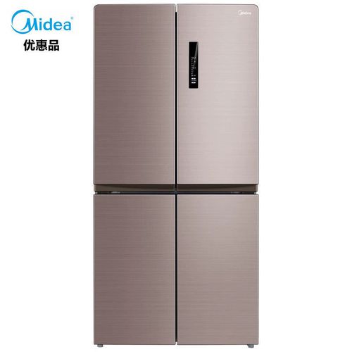 midea/美的 bcd-452wspzm冰箱十字对开门四开门风冷无霜变频家用