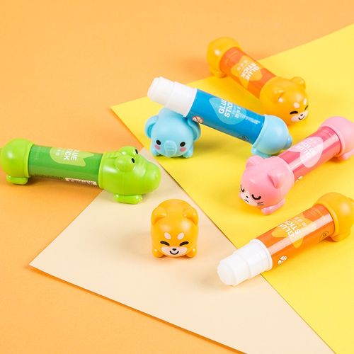 (guangbo)趴趴固体胶小学生文具卡通胶棒胶水白胶棒儿童文具卡通可爱