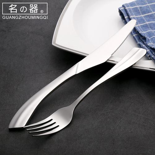 不锈钢牛排刀西餐刀牛排叉不锈钢叉子水果沙拉叉子儿童蛋糕叉家用