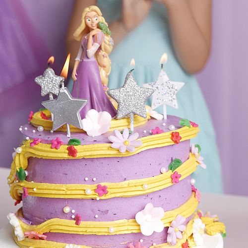 pitta长发公主水果奶油儿童生日蛋糕女孩礼物新鲜芒果